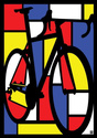 Mondrian Bike PLAKAT