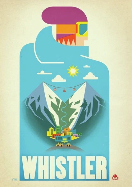 Whistler Canada - Blue Bird PLAKAT
